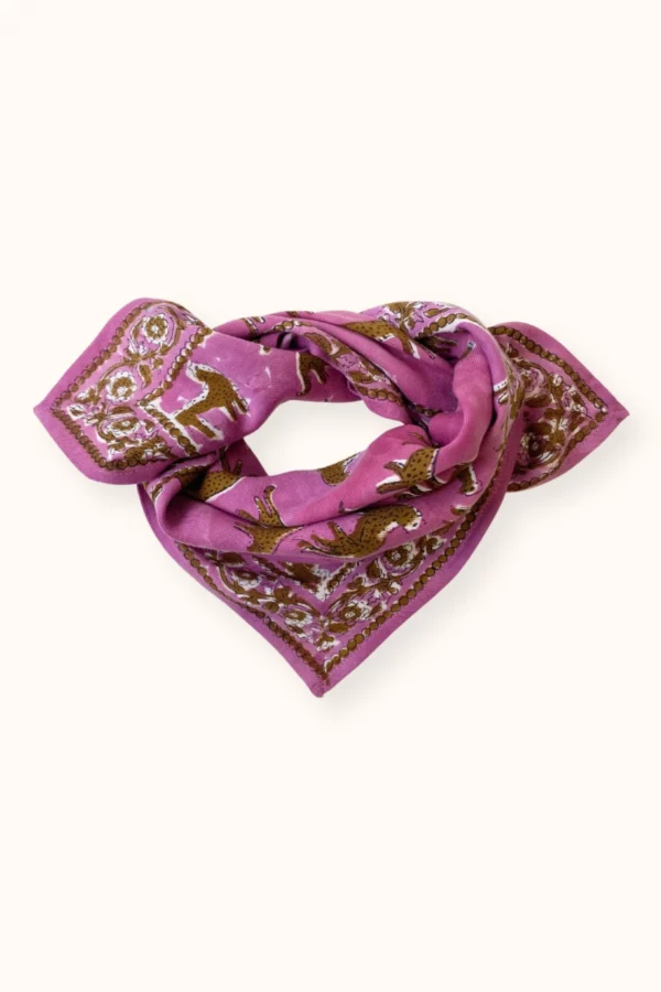 Petit foulard manika - Bengale fushia