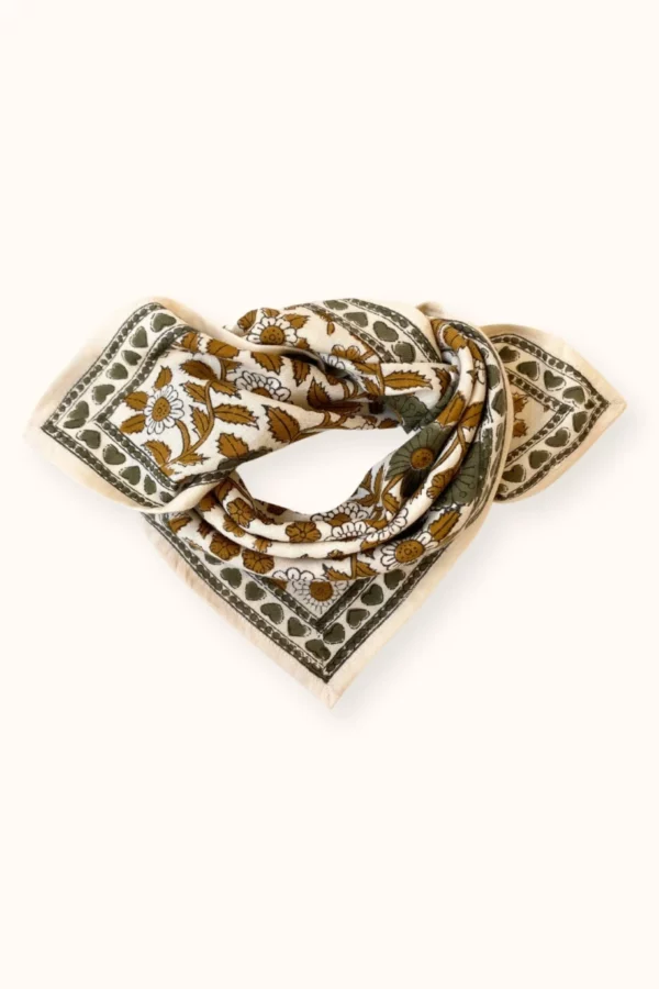 Petit foulard manika - coeur macadamia