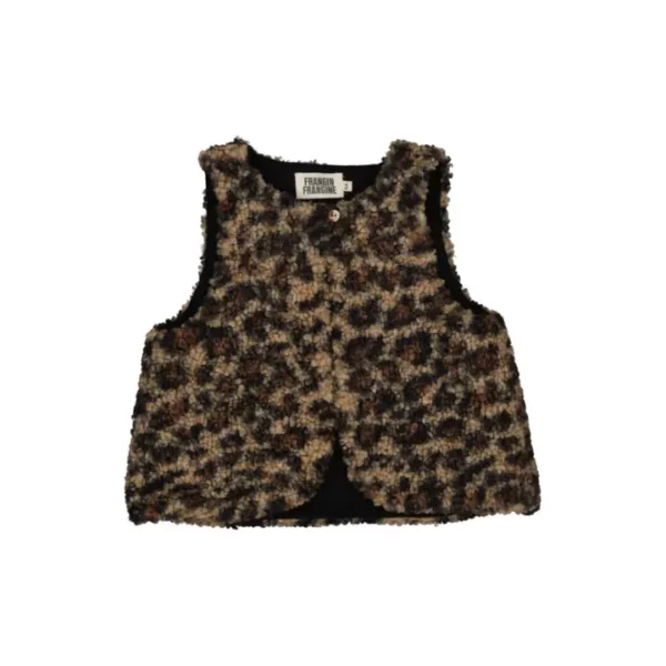 Veste louloute moumoute léopard – Image 2