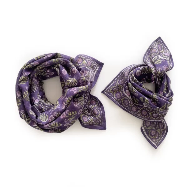 Grand foulard latika - bouton d'or figuier – Image 2