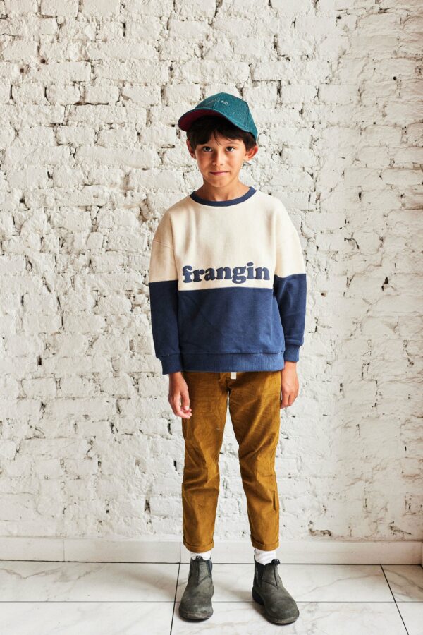 Sweat color bloc bleu – Image 2