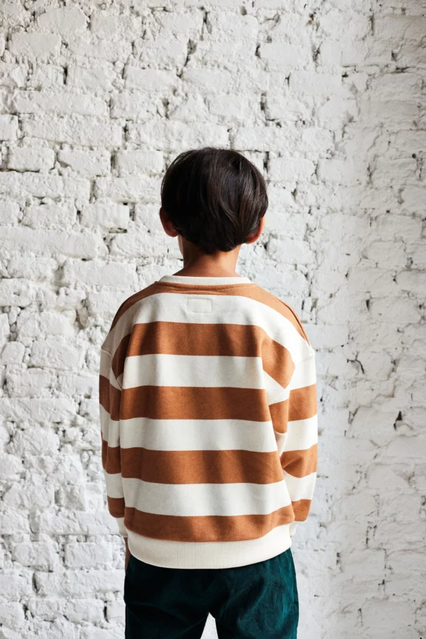 Sweat marinière beige – Image 2