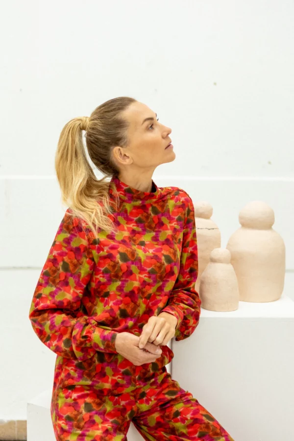 Blouse bhumine sirocco coquelicot – Image 2