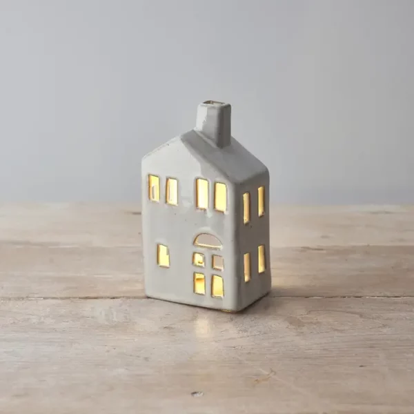 Maison céramique - naturel 13 cm