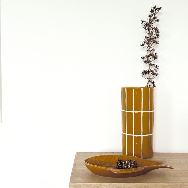 Vase carrelage ocre – Image 3