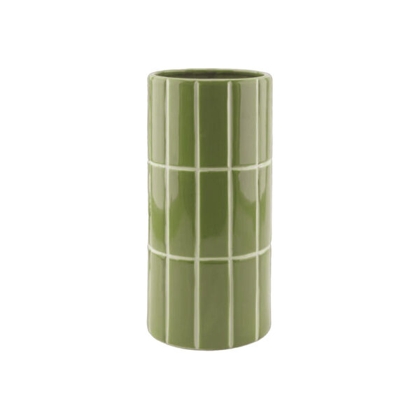 Vase carrelage vert