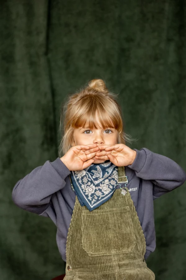 Petit foulard manika - Ours orage – Image 3