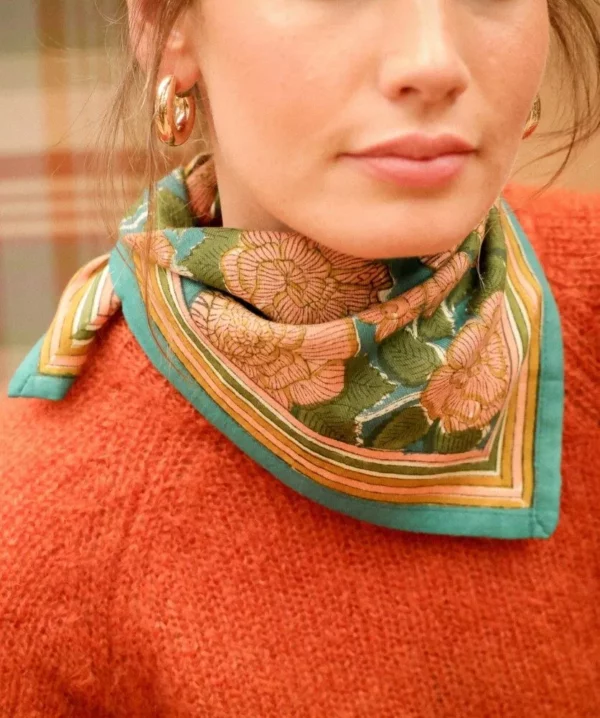 Petit foulard Georgia Bleu crépuscule