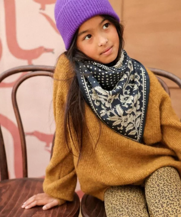 Grand foulard hindi encre