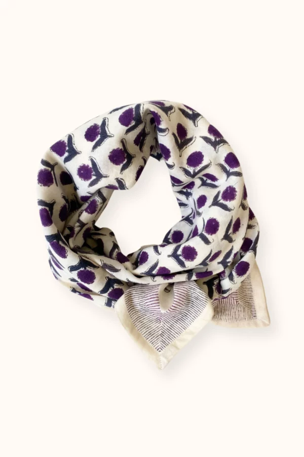 Grand Foulard Latika - Lotus orage