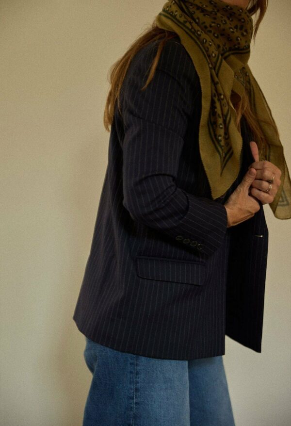 Foulard en laine - léopard cumin – Image 2