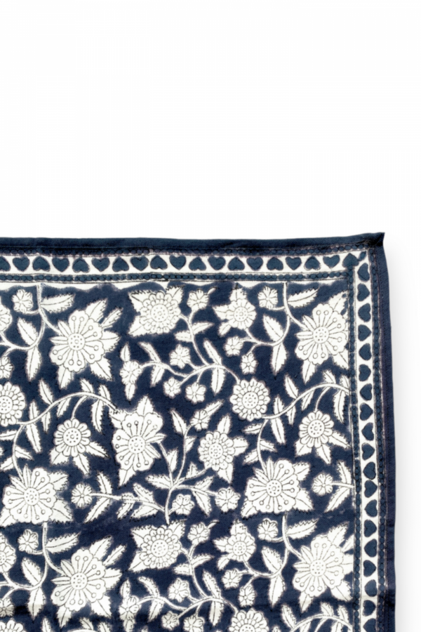 Petit foulard manika - coeur orage – Image 4