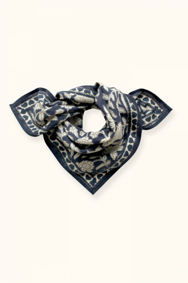 Petit foulard manika - coeur orage