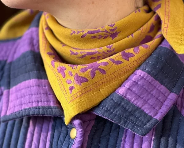 Petit foulard - galatie caramel