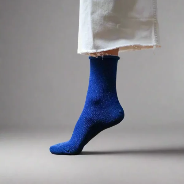 Chaussettes en lyocell KLUE Glitter Lurex electric blue