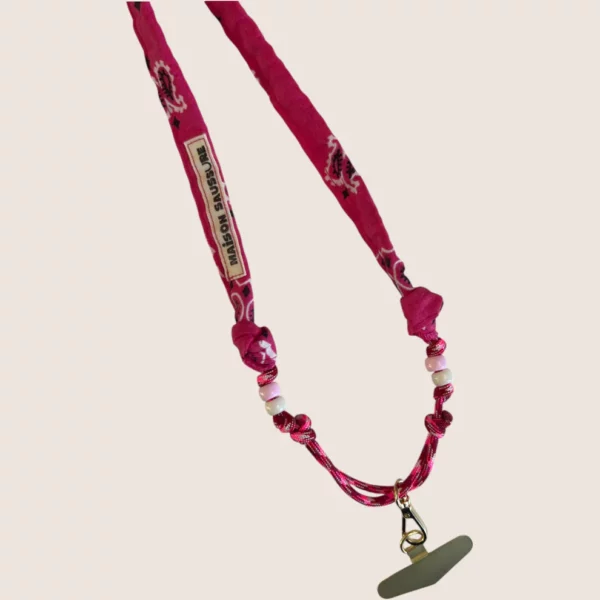Cordon maison saussure - rose fluo