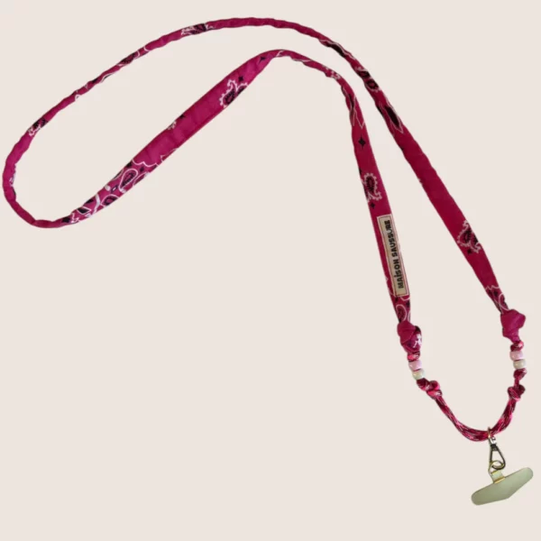 Cordon maison saussure - rose fluo – Image 2