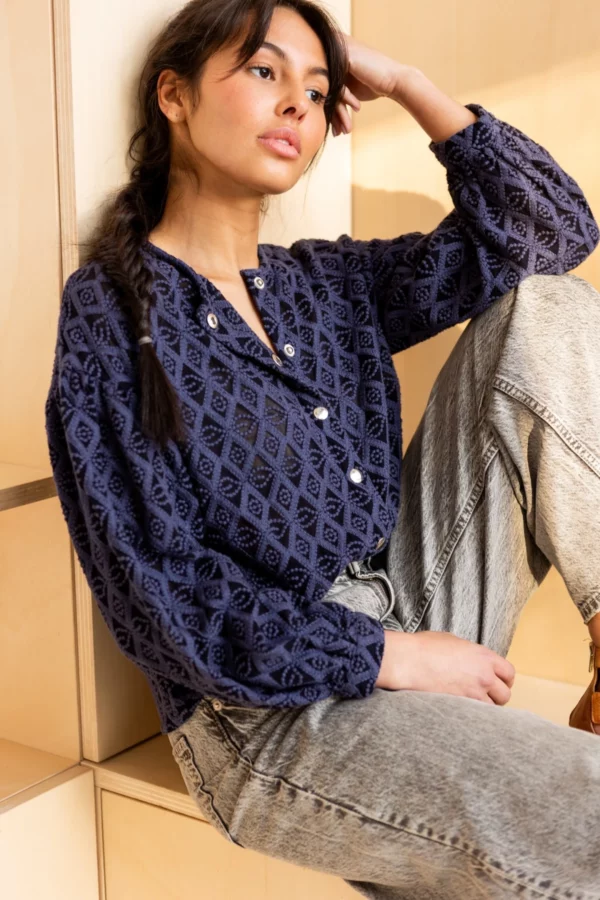 Blouse lata merveille graphite