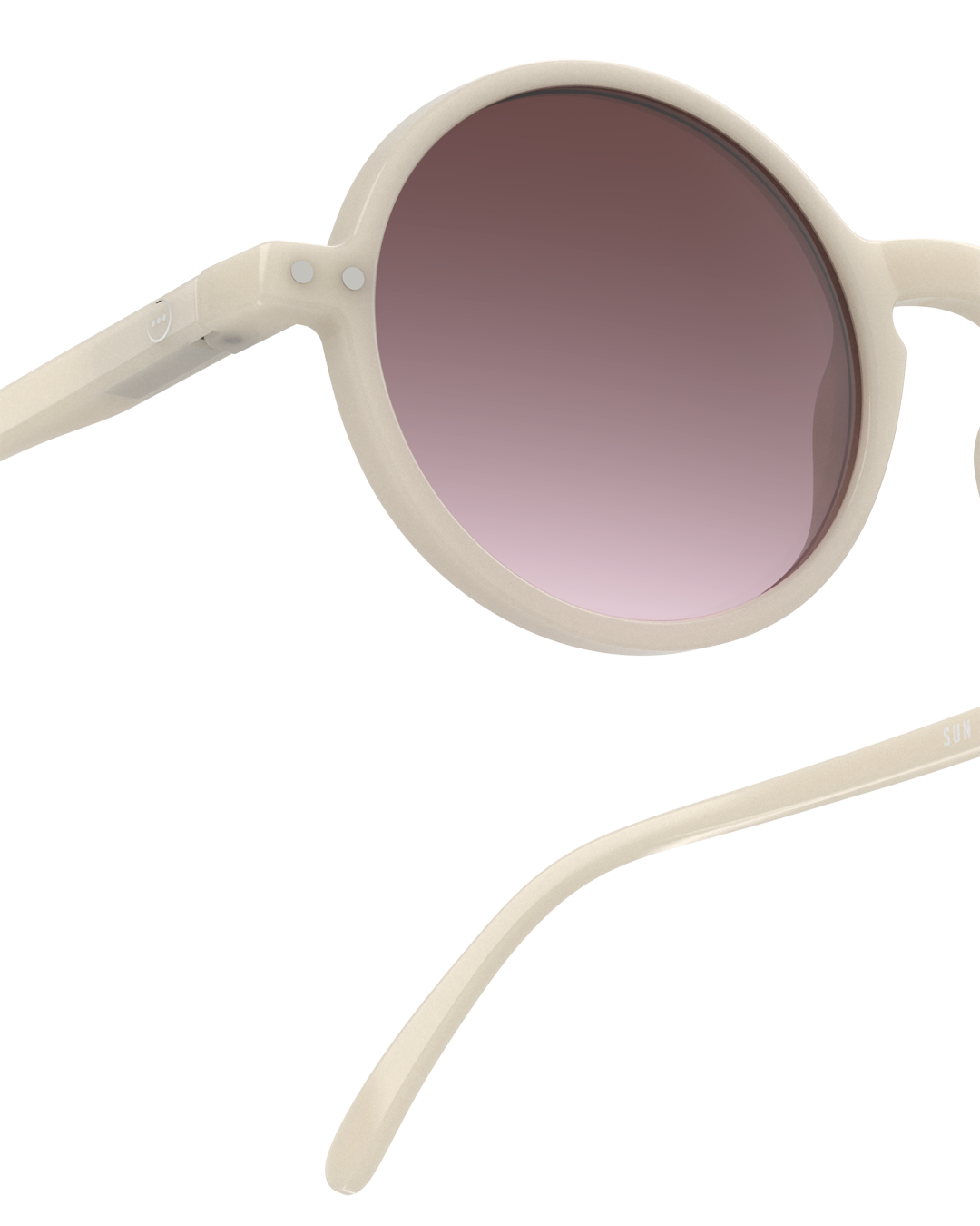 Lunette de soleil adulte Sun G vintage Cream – Image 4