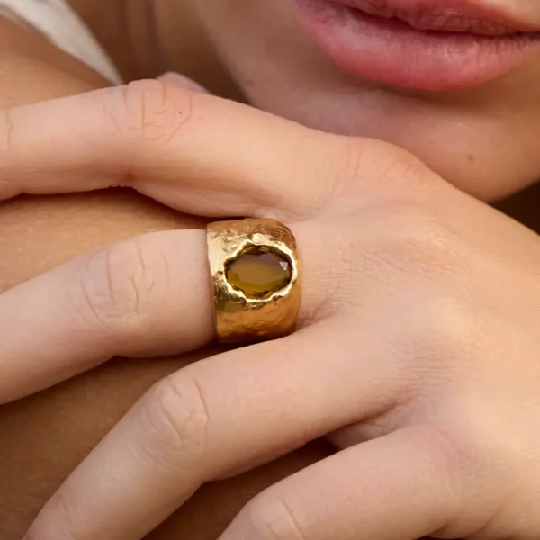 Bague Carmen vert foncé
