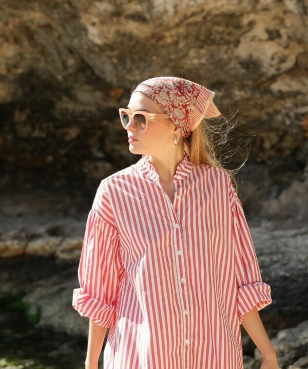 Petit foulard - anjali cerise – Image 3