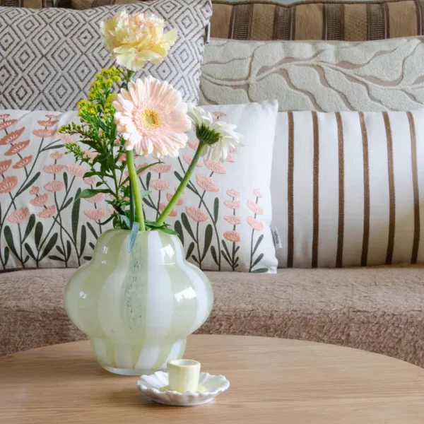 vase jaune rayures mila – Image 2
