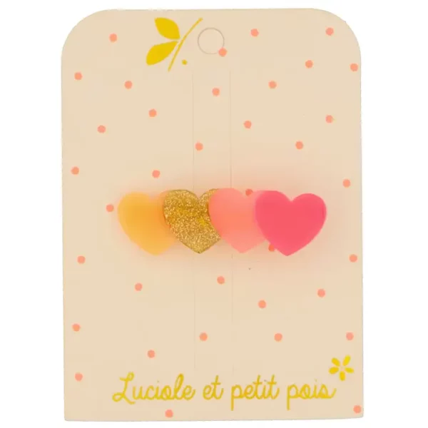 Pince 4 coeurs fluo – Image 2