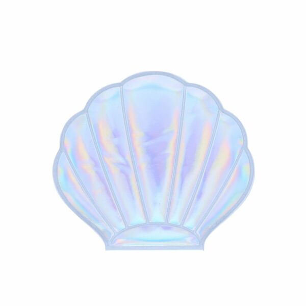 Miroir coquillage argenté – Image 2