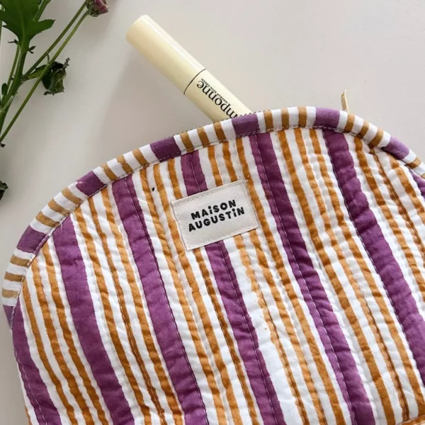 Trousse de maquillage stripes soleil