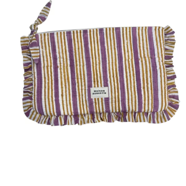 Grande pochette stripes soleil
