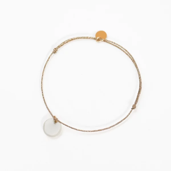 Bracelet médaillon mama doré