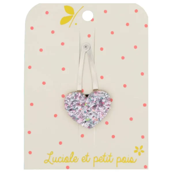 Barrette coeur ciel