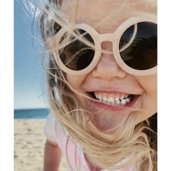 Lunettes de soleil - ronde rose – Image 2