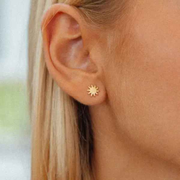 Boucle d'oreille soleil Cala