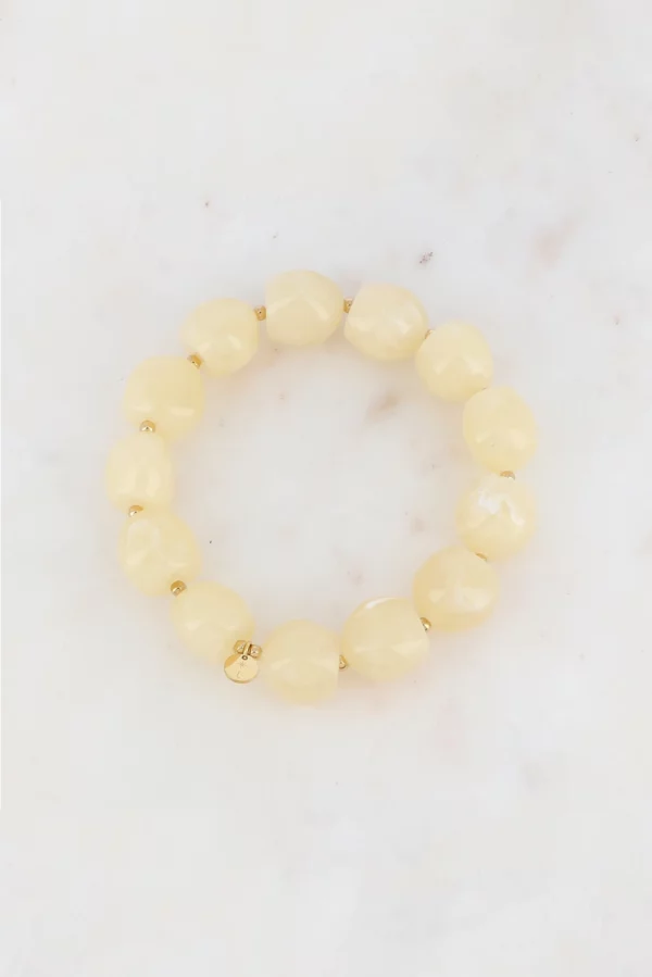 Bracelet en résine écrue