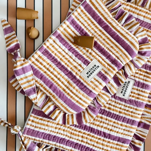 Petite pochette stripes soleil – Image 2