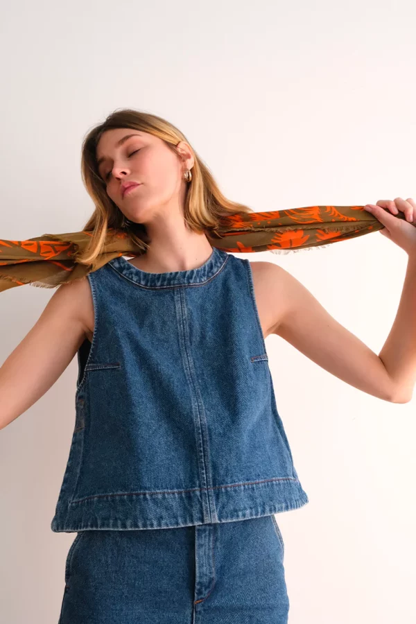 Foulard - Club soleil - kaki paprika – Image 2