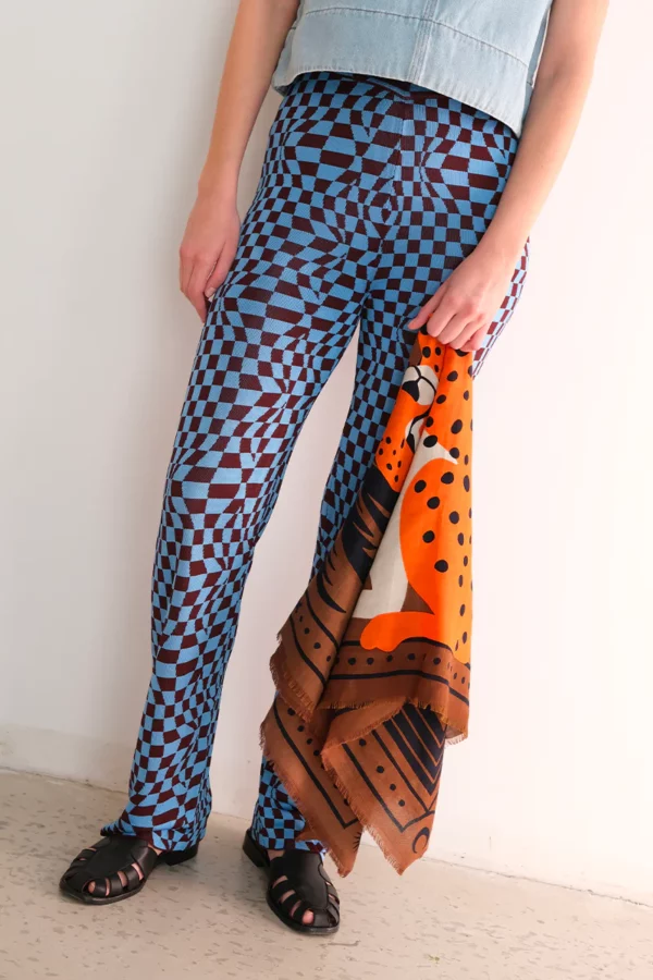 Foulard - Cheetah and Palm - Brown – Image 4