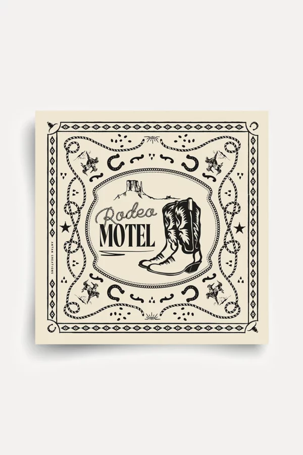 Foulard - Rodeo motel - White black – Image 3