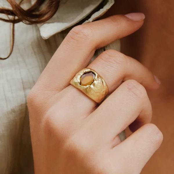 Bague Carmen vert foncé – Image 3