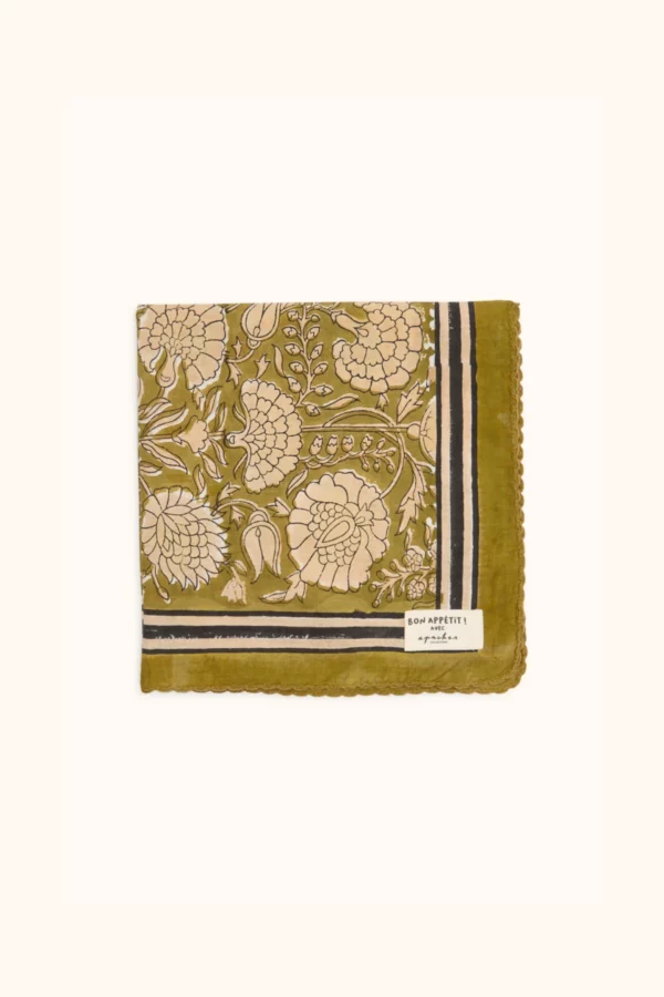 Serviette de table BIRIANI - Pallavi olive