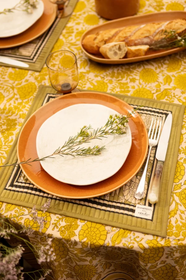 Set de table thali - pallavi olive – Image 3