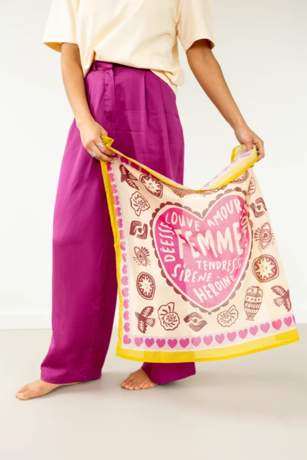 Small foulard mamavida - Mummy Fuchsia