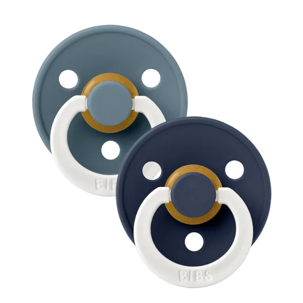 Tétine bibs pack - T2 bout rond glow petro / deep space