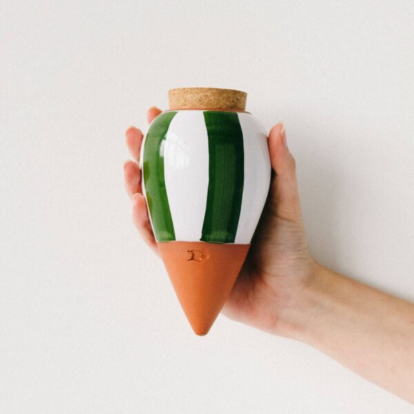 Olla - Stripe Green et Ivory