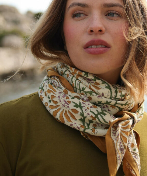Grand foulard - Palmyre caramel beurre salé