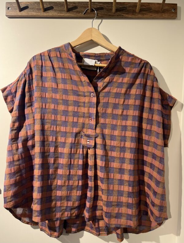 Blouse vichy - terracota – Image 2