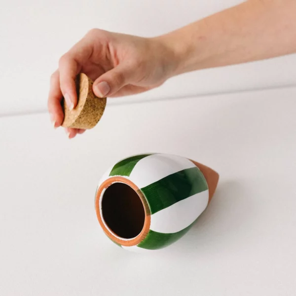 Olla - Stripe Green et Ivory – Image 2