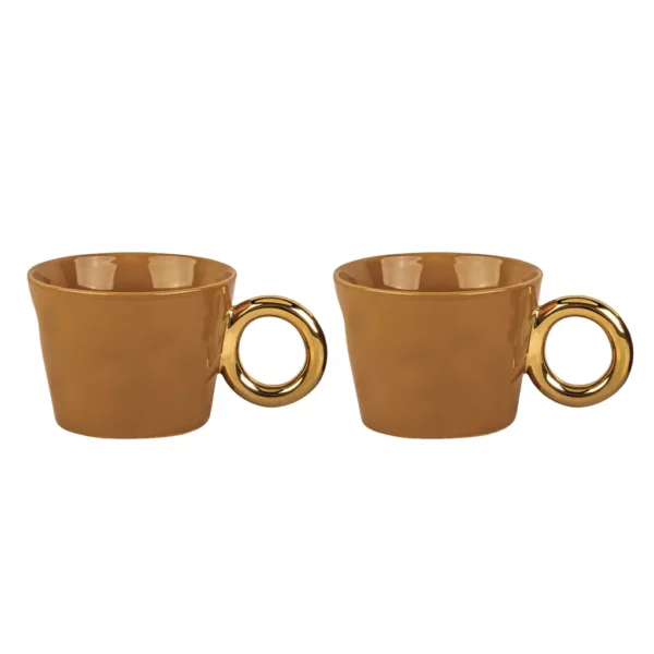 Tasses matin calin - ocre