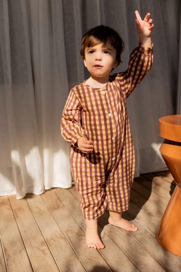 Pyjama Muni - faïence aubergine – Image 3
